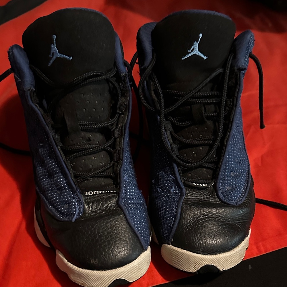 Jordan Kids Navy and Black Sneakers